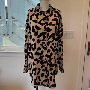 Frank Lynman Leopard Print Blouse